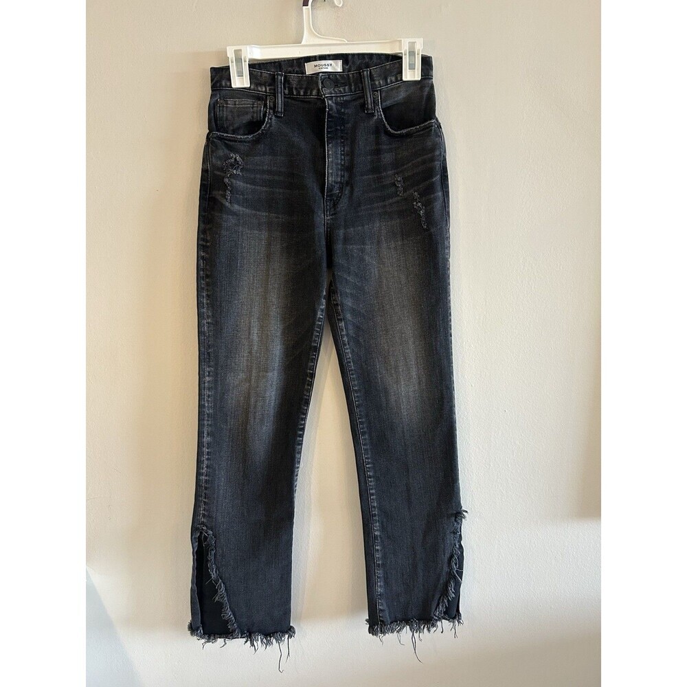 MOUSSY VINTAGE Alhambra High-Rise Flared Ankle Jeans, Size 27